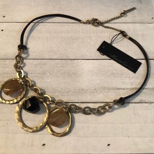 Kenneth Cole Stone & Circle Necklace with Extender